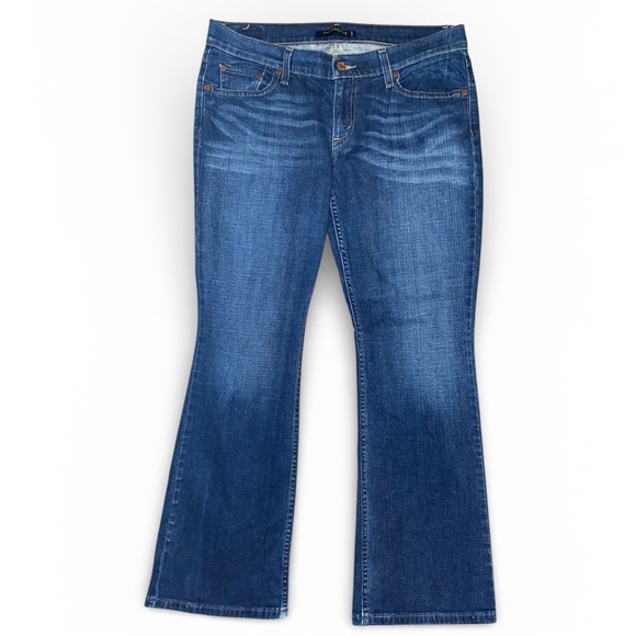 Levi's Denim - LEVIS “Too Superlow” 524 Bootcut Denim Jeans Dark Blue Low Rise Jeans Size 13 Jr